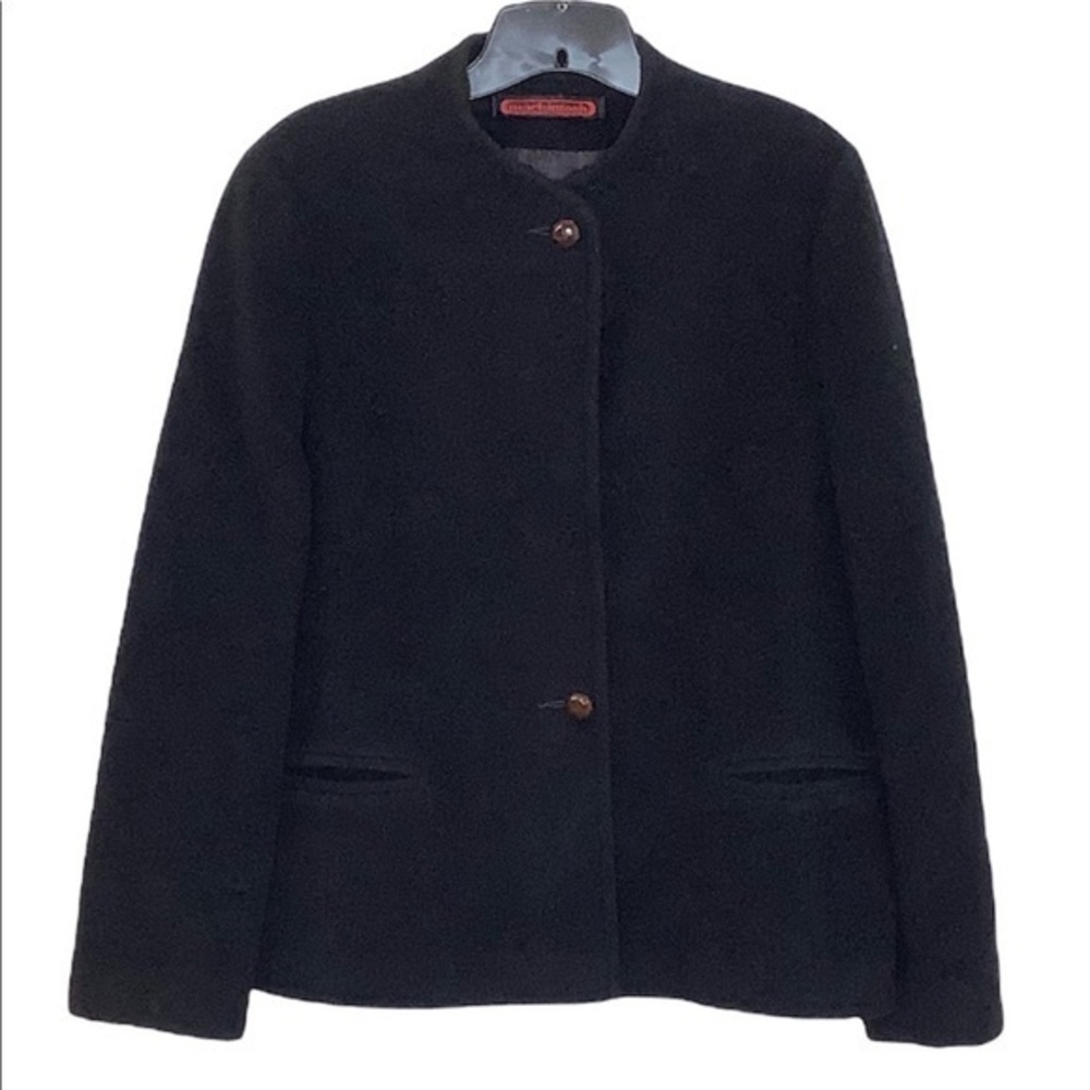 Mackintosh vintage black wool jacket size 14 EUC